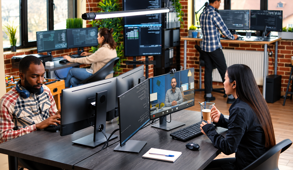 Modern Tech Loft Collaboration Space