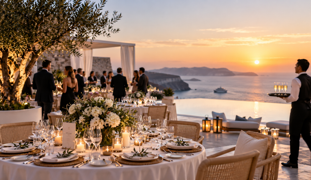 Sunset Seaside Luxury Reception