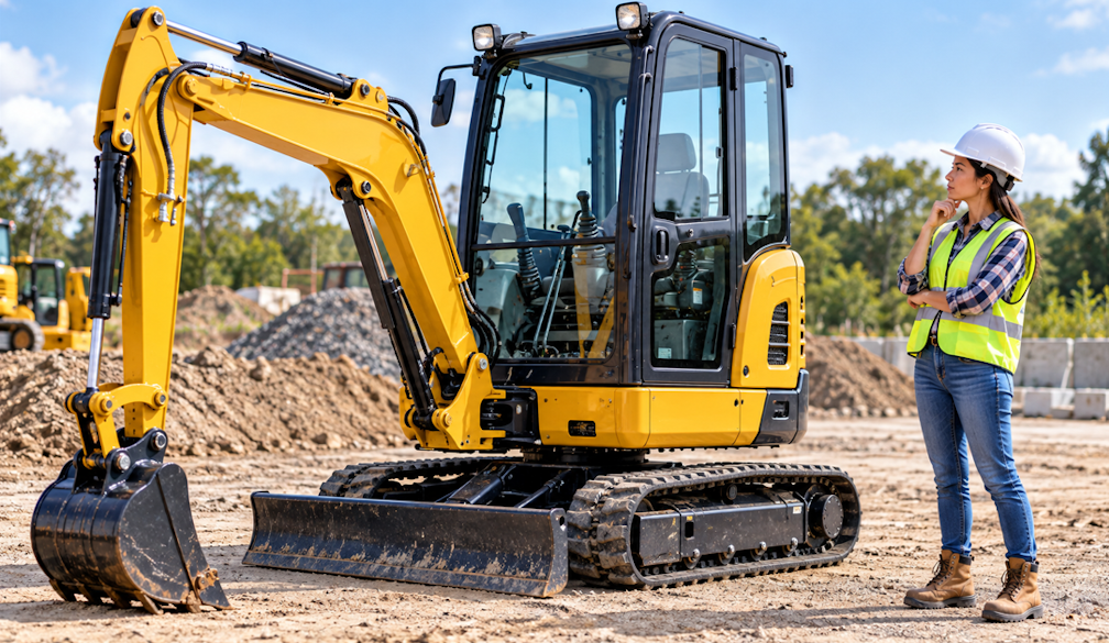Excavator Inspection at the Worksite