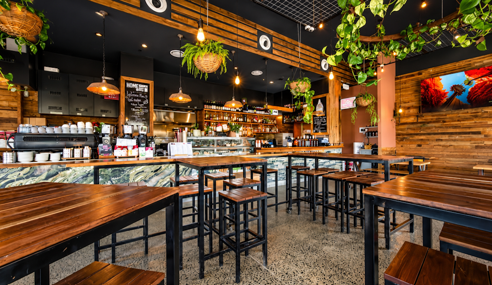 Warm Modern Café Interior