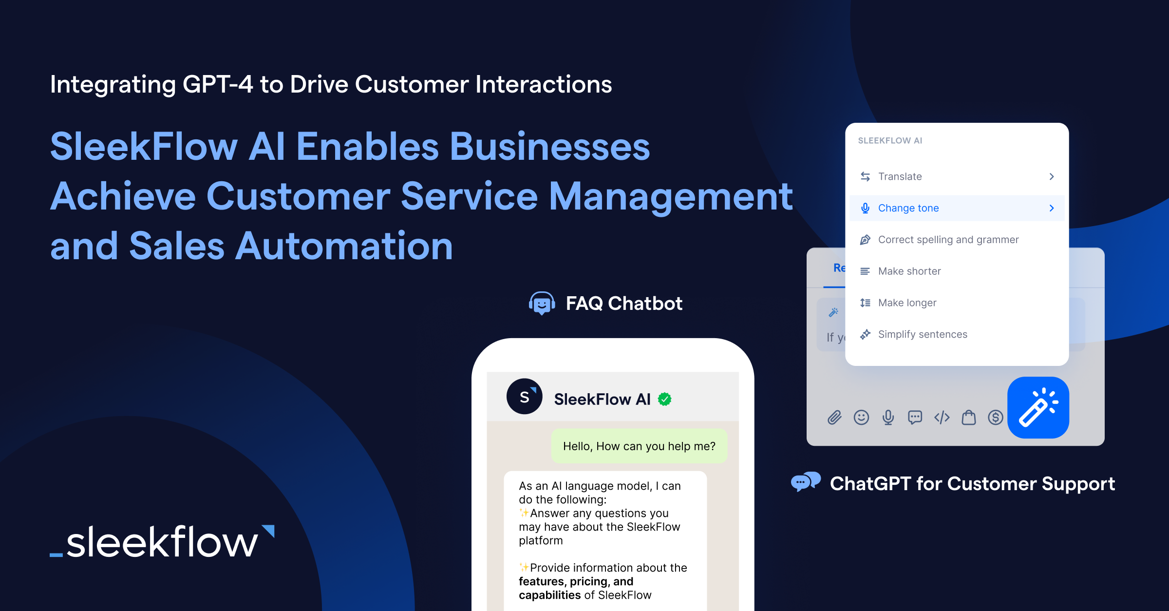 Hong Kong Startup SleekFlow Successfully Integrates GPT-4 to Drive Customer Interactions: SleekFlow AI Enables Businesses Achieve Customer Service Management and Sales Automation