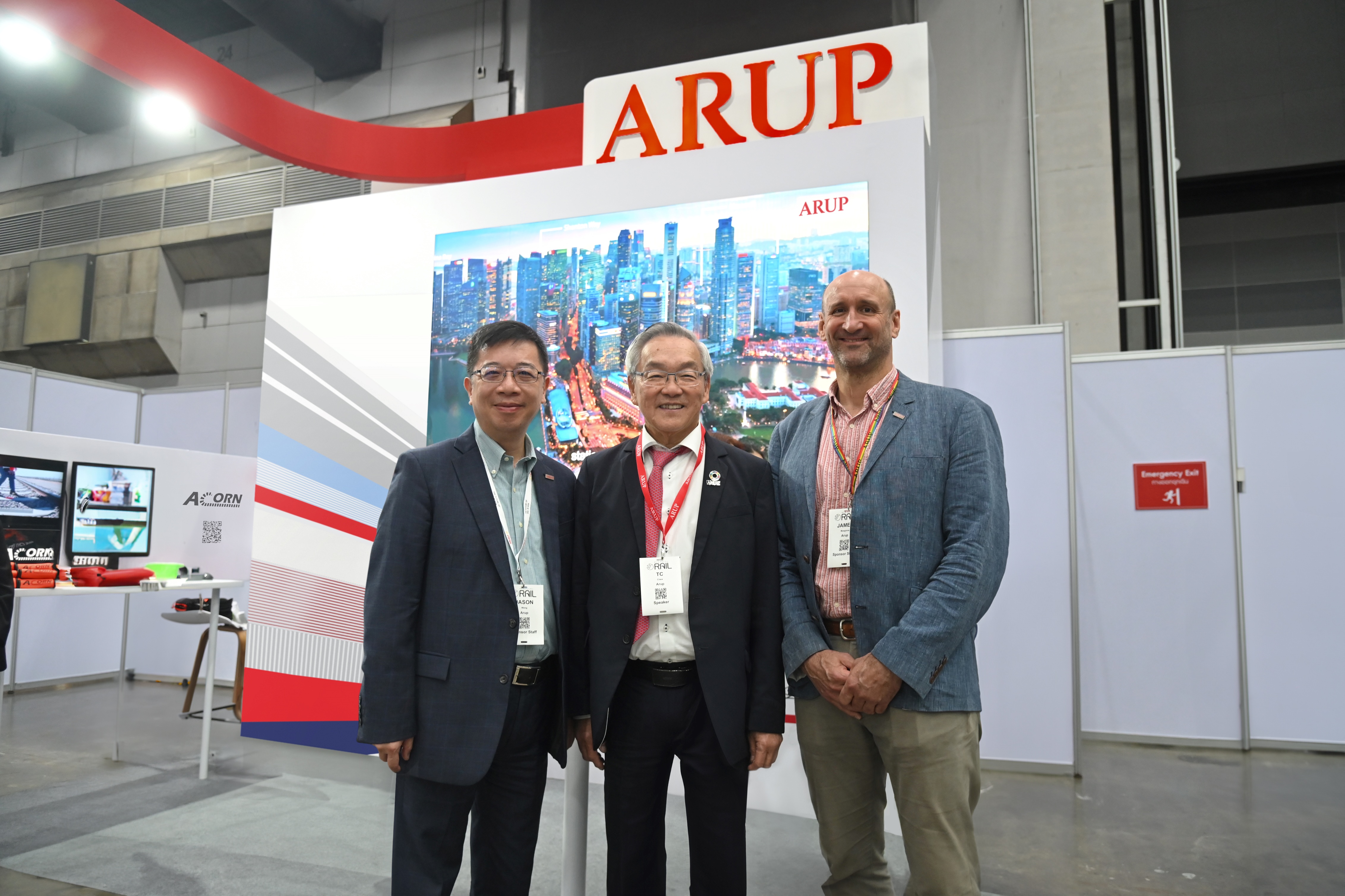 From left to right: Jason Wong, Director, East Asia Rail Leader; TC Chew, Global Rail Leader; James Musgrave, Director, East Asia Transport Leader