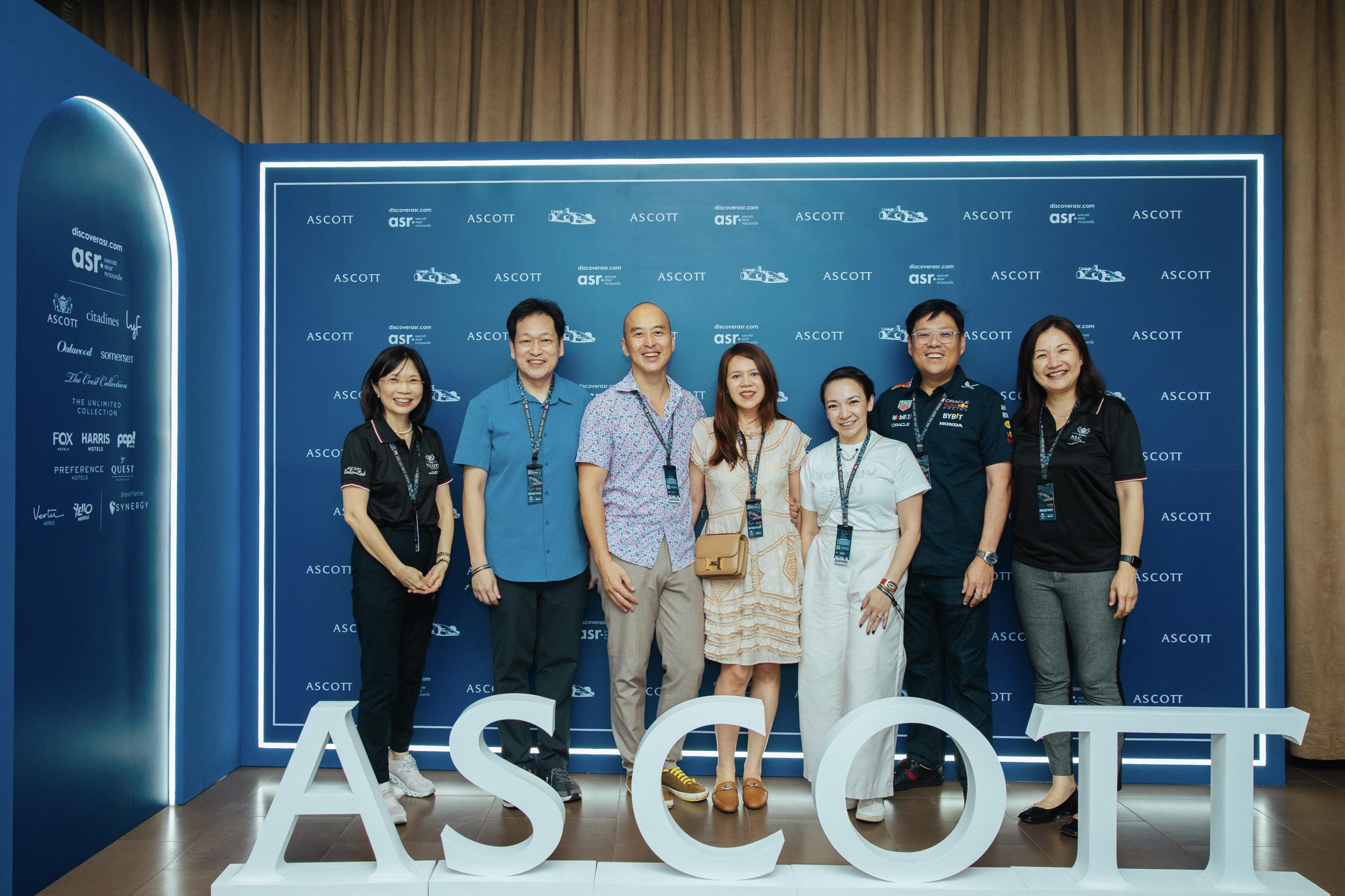 From left to right - Ms Serena Lim, Chief Growth Officer, Ascott; Mr Kevin Goh, CEO, Ascott and Lodging, CapitaLand Investment; Mr Derek Yan, Vice President, Projects and Product Development, Bayview International Hotels & Resorts; Ms Carina Tan; Datin Seri Joanna Lim; Dato