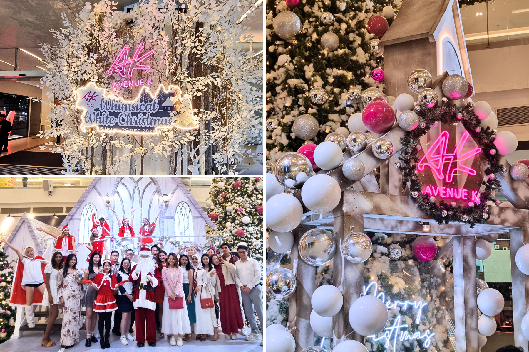 Avenue K Shopping Mall celebrates the official launch of the Whimsical White Christmas on 20th November 2024.