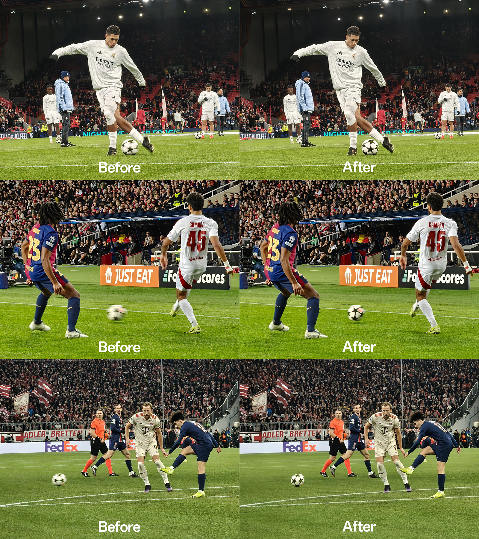 Match Photos Processed by AI Unblur