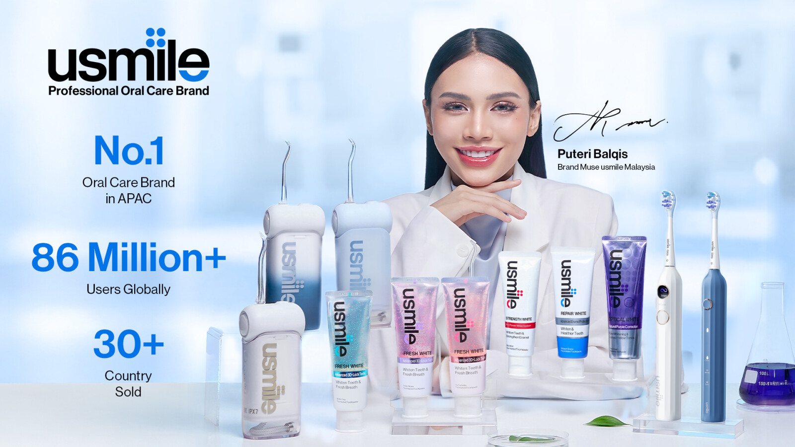 usmile Brand Muse Puteri Balqis Showcases the Brand