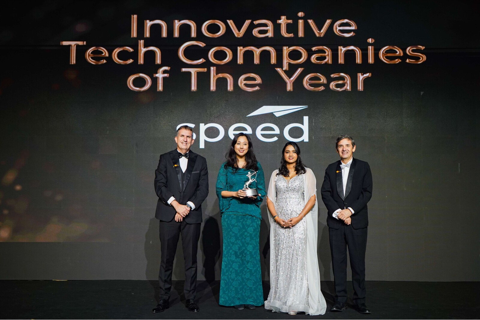 Chief Executive Officer of CDC International Sdn Bhd (CDCi), Putri Nurul Ida Yahya, receives recognition at the ACES Awards 2026, where SPEED was honoured under the Innovative Tech Companies of the Year category