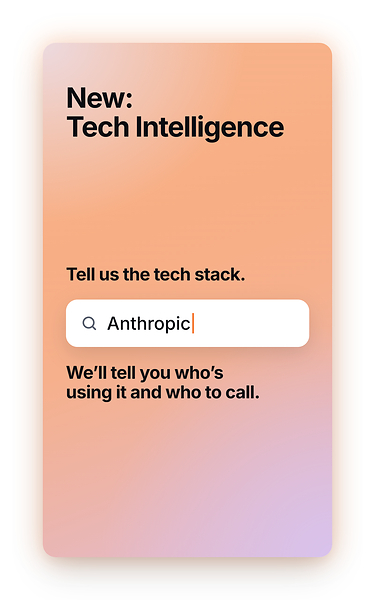 Tell us the tech stack. We’ll tell you who’s using it, and who to call.